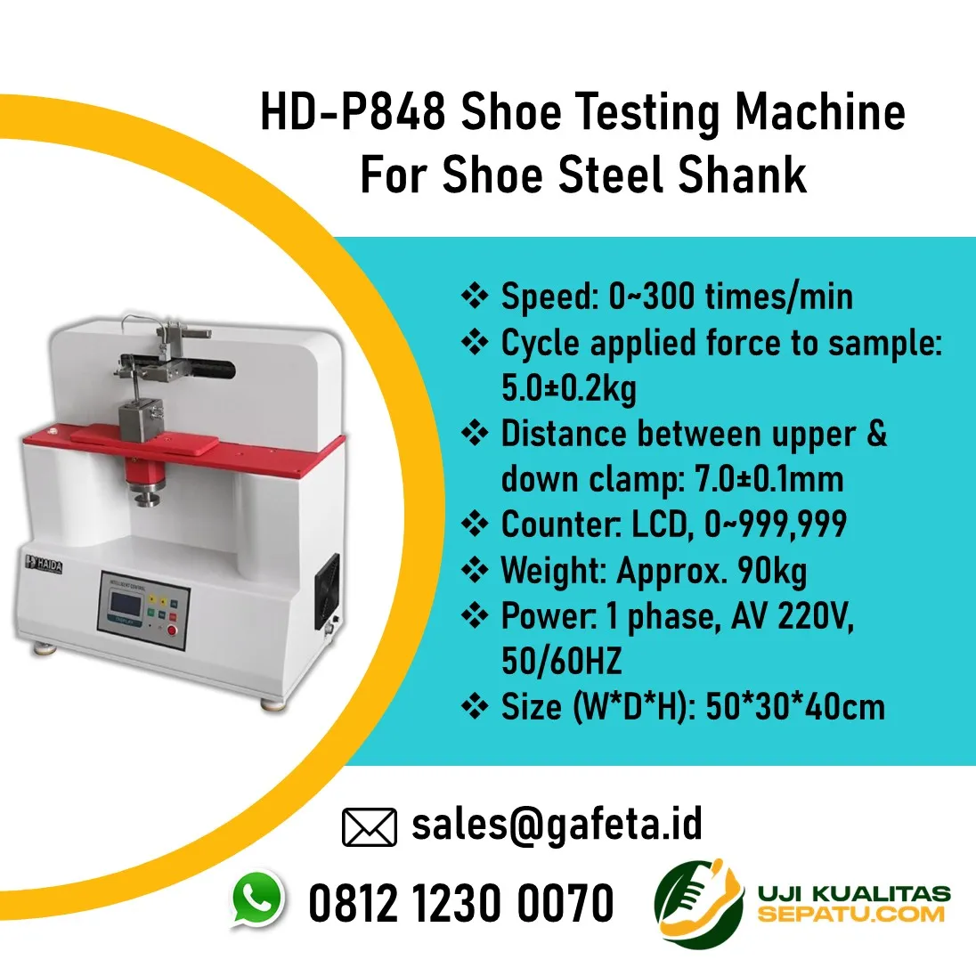Jual Shoe Steel Shank Testing Machine HD-P848